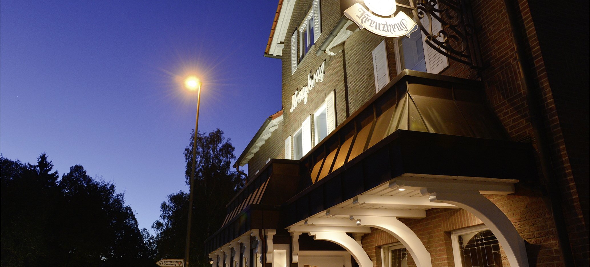 Außenansicht des Restaurant Kreuzkrug