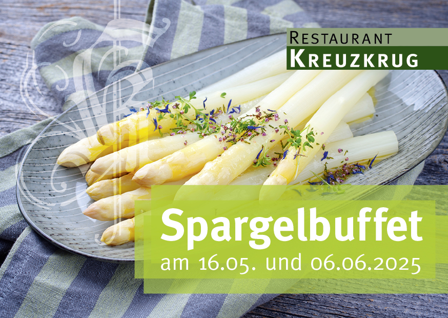 Spargelbuffet im Restaurant Kreuzkrug